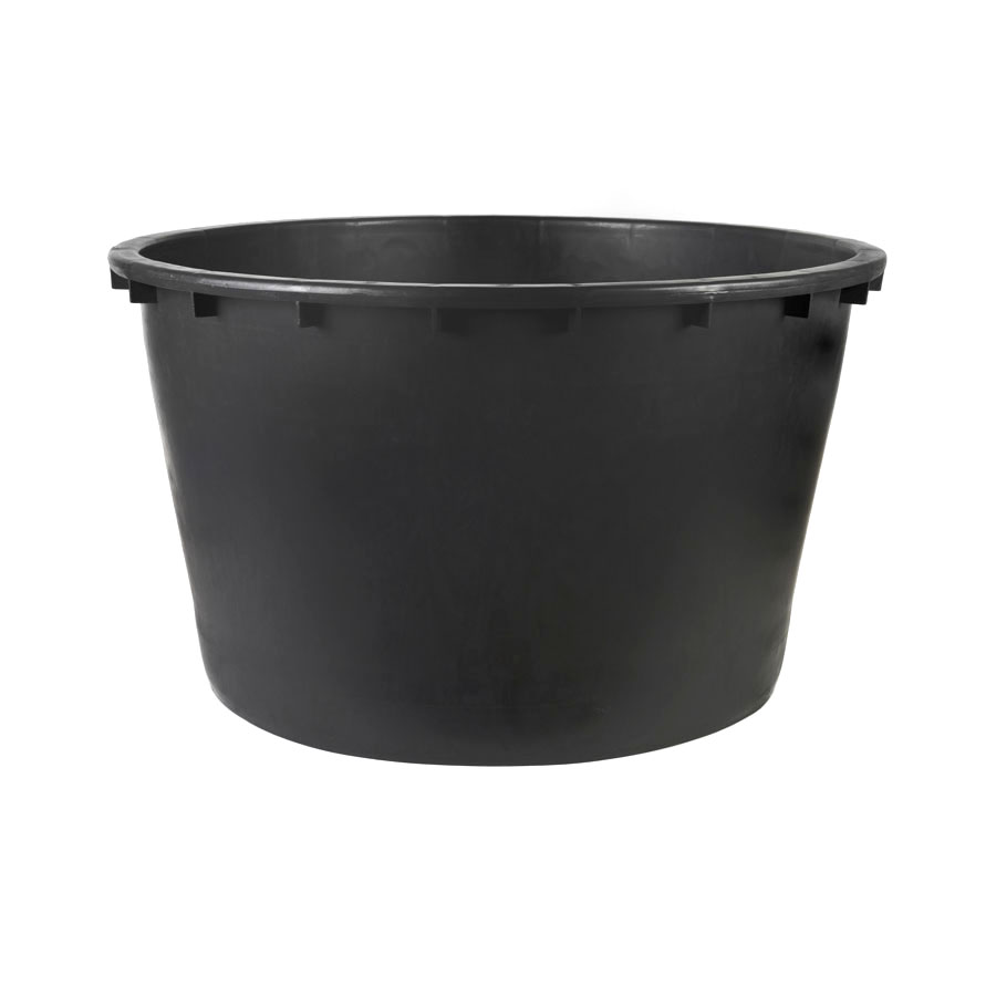 BLACK TUB WITHOUT HANDLES