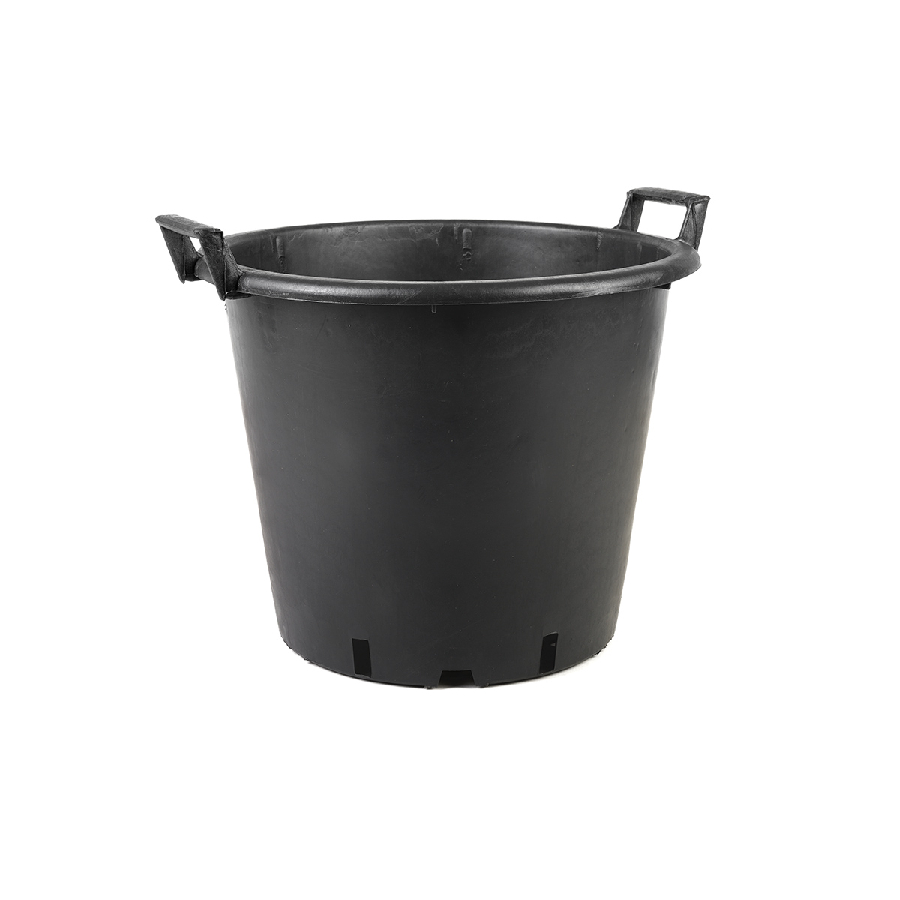 BLACK TUB WITH UPON HANDLES