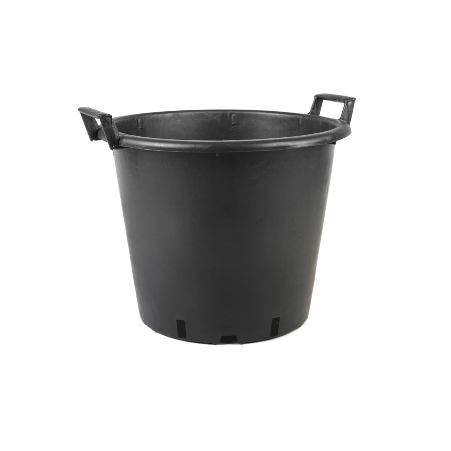 BLACK TUB WITH UPON HANDLES